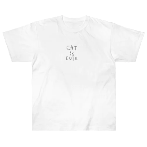 CAT is CUTE シャツ ヘビーウェイトTシャツ