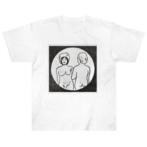 哀愁の乙女像 Heavyweight T-Shirt