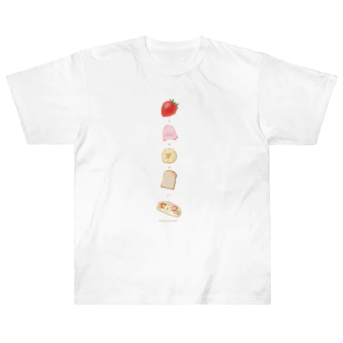 🍓＋🧸＋🍌＋🍞＝フルーツサンド Heavyweight T-Shirt