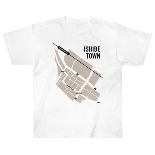 ISHIBE TOWN MAP Heavyweight T-Shirt