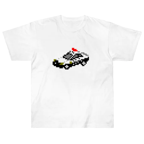 ドット絵　パトカー ヘビーウェイトTシャツ