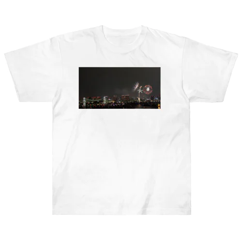 東京湾大華火祭 No.1 - Firework Festival - ヘビーウェイトTシャツ