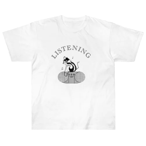 RISU is listening. ヘビーウェイトTシャツ