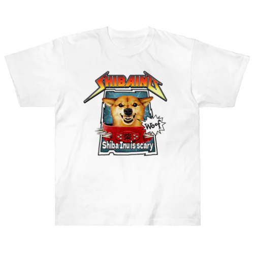 ロック柴犬 Heavyweight T-Shirt