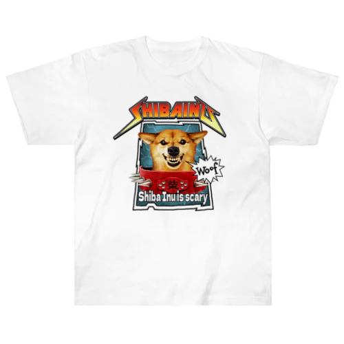 ロック柴犬 ヘビーウェイトTシャツ