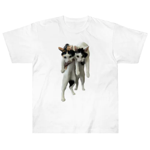 双子猫 Heavyweight T-Shirt