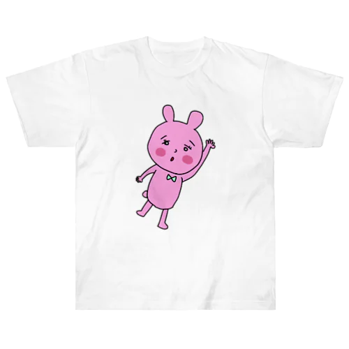 よりかかりうさちゃん Heavyweight T-Shirt