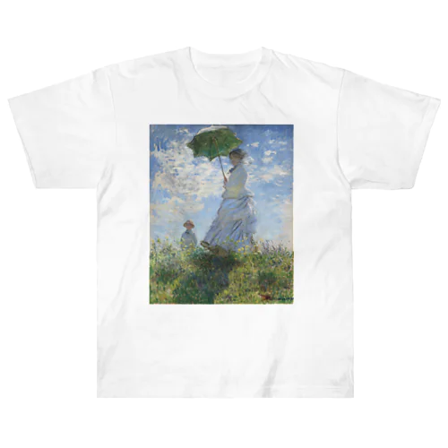 クロード・モネ / Claude Monet / 1875 / woman with a Parasol ヘビーウェイトTシャツ