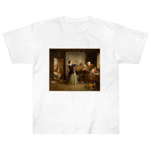 The New Bonnet / Francis William Edmonds  / 1858 / フランシス・ウィリアム・エドモンズ  Heavyweight T-Shirt