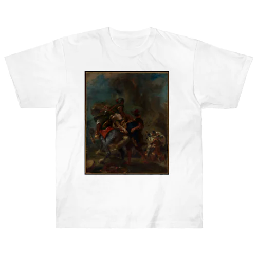 レベッカの誘拐 / ウジェーヌ・ドラクロワ / The Abduction of Rebecca / Eugène Delacroix / 1846 ヘビーウェイトTシャツ