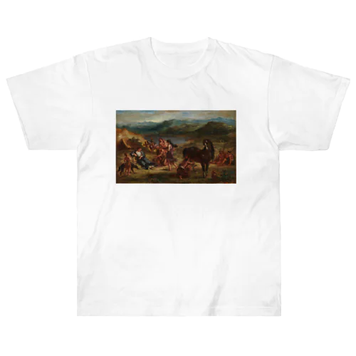 Ovid among the Scythians / Eugène Delacroix / 1862 / ウジェーヌ・ドラクロワ ヘビーウェイトTシャツ