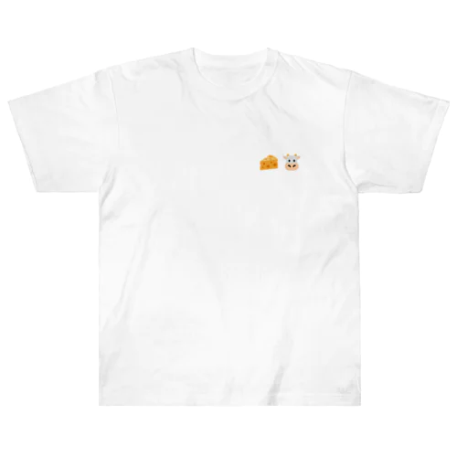 チー牛 胸にワンポイント Heavyweight T-Shirt