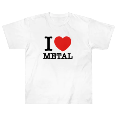 I LOVE METAL Heavyweight T-Shirt