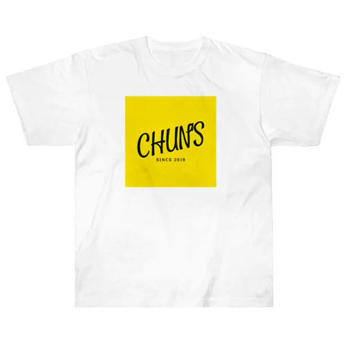 CHUN'S 黄色ロゴ ヘビーウェイトTシャツ