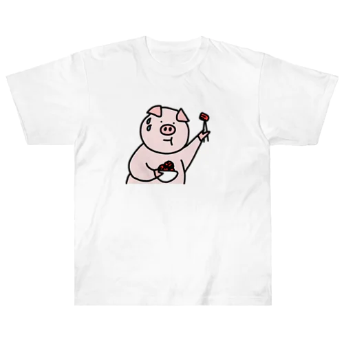 豚キムチ Heavyweight T-Shirt