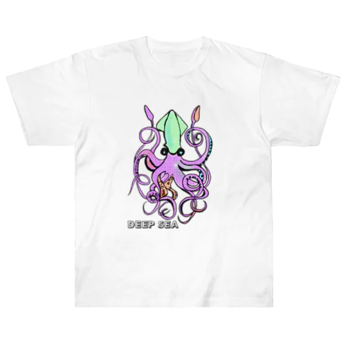 ダイオウイカ【深海魚シリーズ】DEEPSEA ヘビーウェイトTシャツ