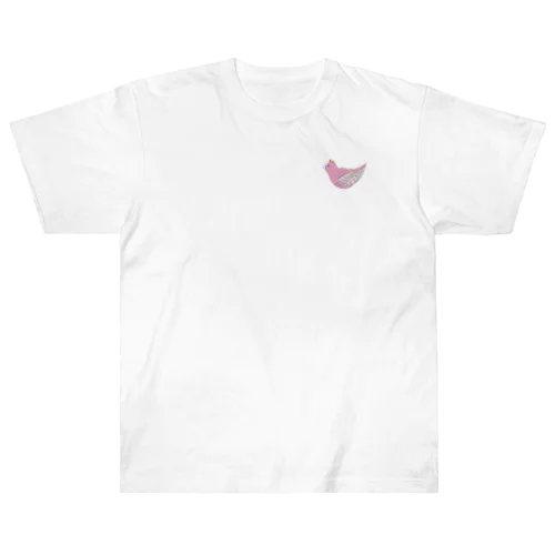 ピンクことり Heavyweight T-Shirt