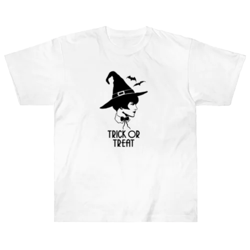 Trick or Treat (ハロウィンの魔女） ヘビーウェイトTシャツ