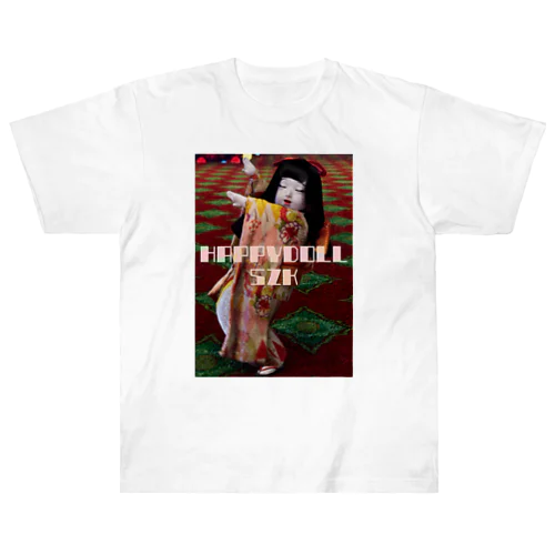 踊る市松人形 Heavyweight T-Shirt