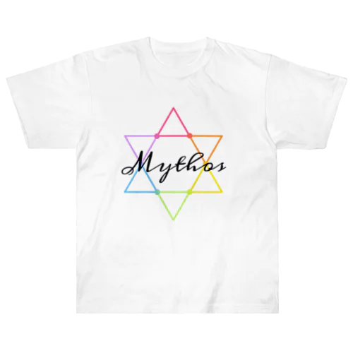 Mythos/Hexagram・黒 ヘビーウェイトTシャツ