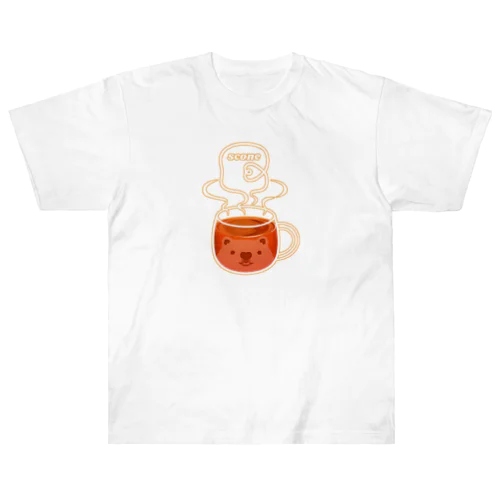 のぞクマグ：紅茶Ver. ヘビーウェイトTシャツ