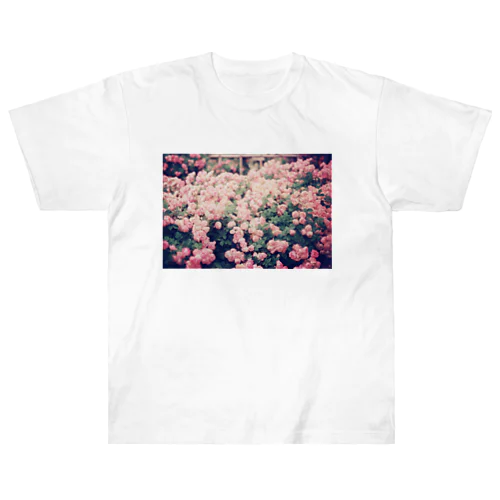 レトロな薔薇 Heavyweight T-Shirt