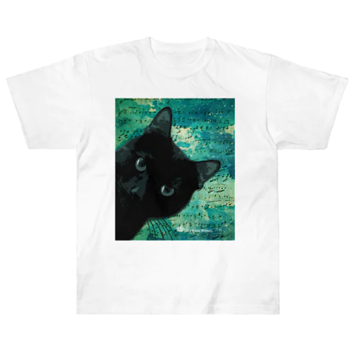 黒猫デュー　アップ ヘビーウェイトTシャツ