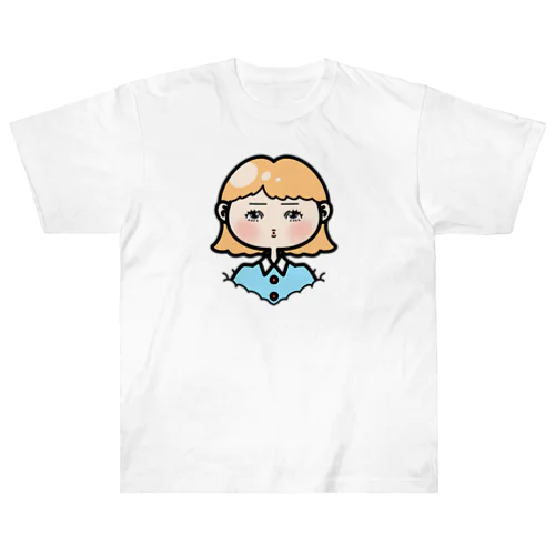 上目遣いちゃん Heavyweight T-Shirt