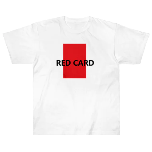 レッドカード　⚽　サッカー Heavyweight T-Shirt