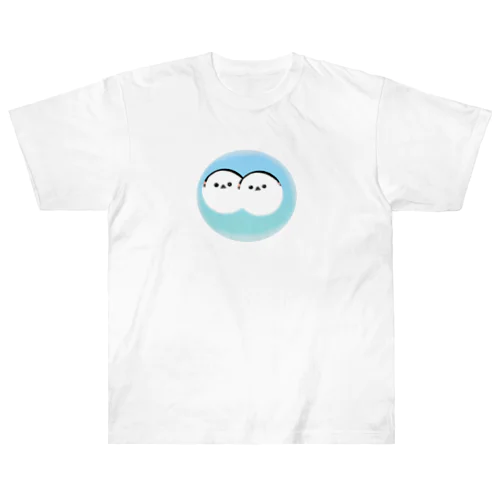 ふたごのシマエナガちゃん ヘビーウェイトTシャツ