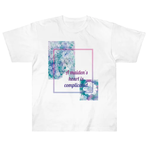 パステル２「A maiden's heart is complicated.」 ヘビーウェイトTシャツ