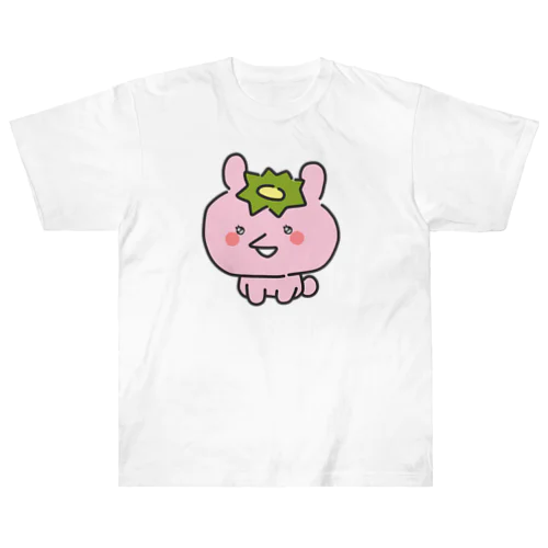 かっぱうさぎ（ピンク） ヘビーウェイトTシャツ