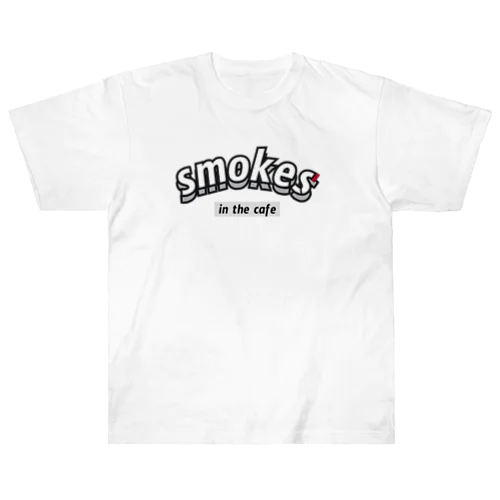 smokes in the cafe ヘビーウェイトTシャツ