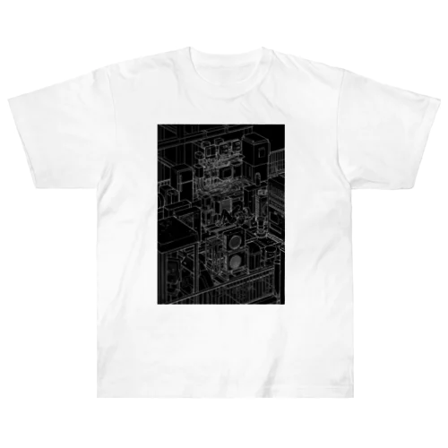 Rooftop　negative Heavyweight T-Shirt