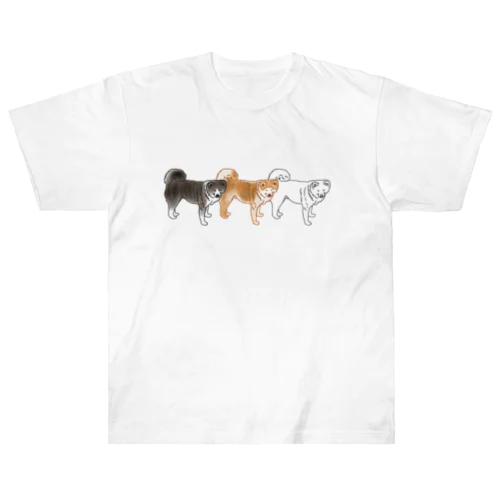 秋田犬ズ Heavyweight T-Shirt