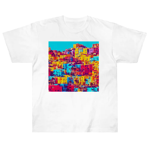 colorful houses Heavyweight T-Shirt