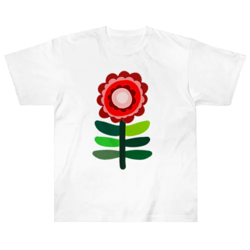 LITTLE FLOWER (RED2) ヘビーウェイトTシャツ