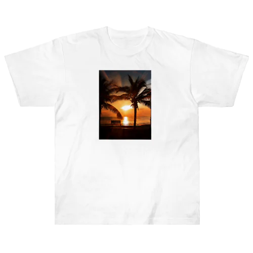 Sunset picture ヘビーウェイトTシャツ