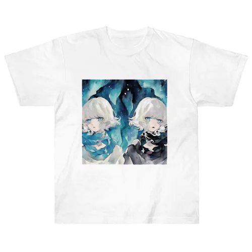 aquamarine twins Heavyweight T-Shirt