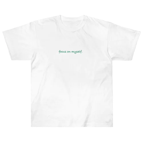 focus on myself.. ヘビーウェイトTシャツ