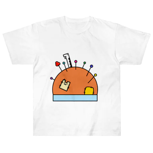 2Dうさぎ針刺し ヘビーウェイトTシャツ