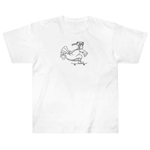 【黒】滑板皇后 Heavyweight T-Shirt