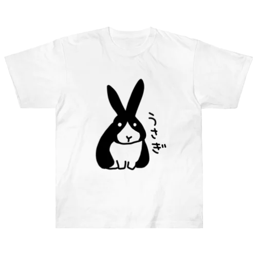 白黒うさぎ Heavyweight T-Shirt