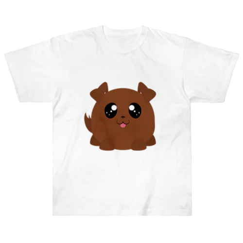 コロコロかわいい犬 ヘビーウェイトTシャツ