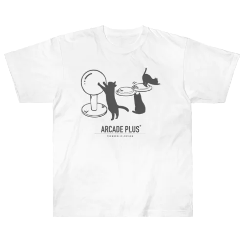 コンパネ猫（ARCADE_PLUS） ヘビーウェイトTシャツ