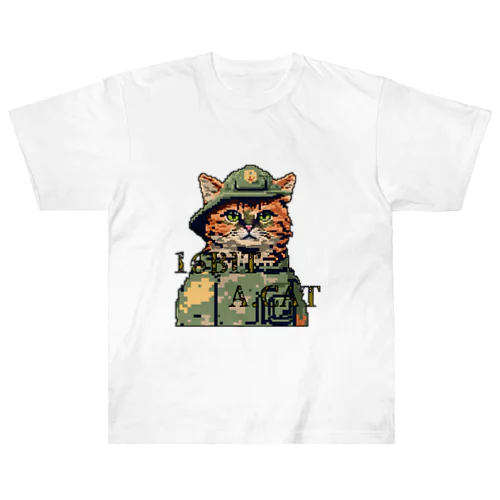 16bit ミリタリーねこ　vol.7 ヘビーウェイトTシャツ