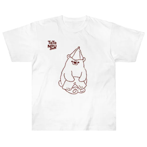 TOTONOU Bear  Heavyweight T-Shirt