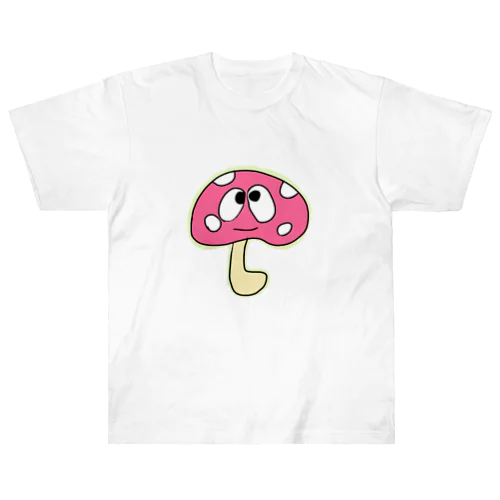 ピンクピンクキノコ Heavyweight T-Shirt