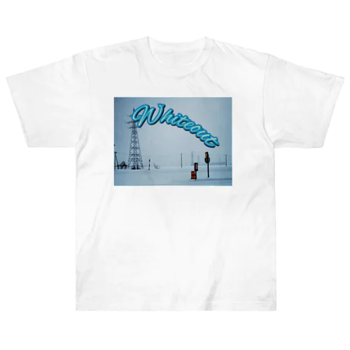 Whiteout ロゴ入り ヘビーウェイトTシャツ