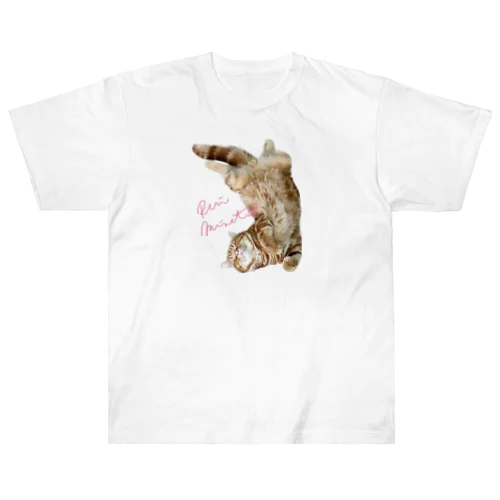 すいみんねこ ヘビーウェイトTシャツ